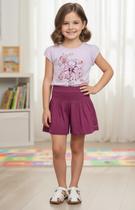 CONJUNTO BLUSA MULLET COM RENDA NAS COSTAS E SHORT SAIA Nº 8