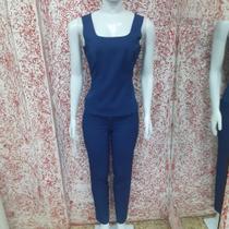 Conjunto blusa regata e calça no tecido two way Conjunto blusa regata e calça no tecido two way