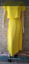 Conjunto Blusa & Saia Comprida Amarelo Tamanho G Conjunto Blusa & Saia Comprida Amarelo Tamanho G