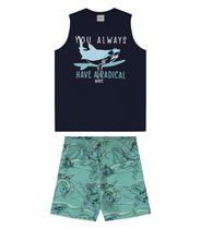 Conjunto(blusa+short)infantil masculino/menino have radical Conjunto(blusa+short)infantil masculino/menino have radical