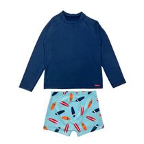 Conjunto Blusa + Sunga Infantil Menino Praia Proteção Solar