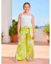 Conjunto Blusa Top Tricô e Calça Frutas Animê