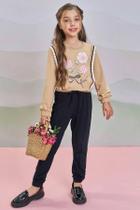 Conjunto Blusão Boxy e Calça Jogger Molevisco Infanti