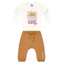 Conjunto Blusão com calça de Moletom Peluciado REF:10484 - Kiko e kika