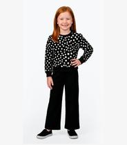 Conjunto Blusão Com Calça Feminino Rovi Kids Preto