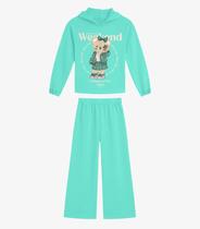Conjunto Blusão Com Calça Menina Rovi Kids Verde
