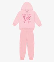 Conjunto Blusão Com Calça Menina Trick Nick Rosa
