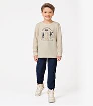 Conjunto Blusão com Calça Menino Trick Nick Bege Conjunto Blusão com Calça Menino Trick Nick Bege