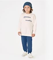 Conjunto Blusão Com Calça Menino Trick Nick Bege