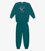 Conjunto Blusão com Calça Menino Trick Nick Verde Conjunto Blusão com Calça Menino Trick Nick Verde