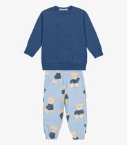 Conjunto Blusão Com Calça Moletom Felpa Trick Nick Azul Conjunto Blusão Com Calça Moletom Felpa Trick Nick Azul