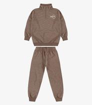 Conjunto Blusão com Calça Moletom Molinê Rovi Kids Marrom Conjunto Blusão com Calça Moletom Molinê Rovi Kids Marrom