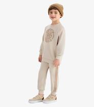 Conjunto Blusão com Calça Moletom Rovi Kids Bege Conjunto Blusão com Calça Moletom Rovi Kids Bege