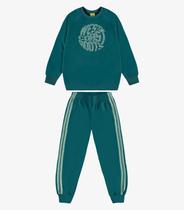 Conjunto Blusão com Calça Moletom Rovi Kids Verde
