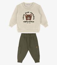 Conjunto Blusão Com Calça Trick Nick Bege