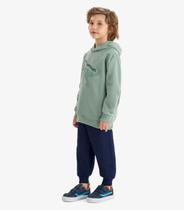 Conjunto Blusão com Capuz Calça Moletom Rovi Kids Verde Conjunto Blusão com Capuz Calça Moletom Rovi Kids Verde