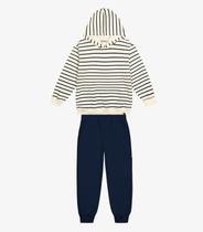 Conjunto Blusão com Capuz com Calça Azul
