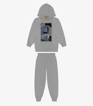 Conjunto Blusão Com Capuz E Calça Rovi Kids Cinza