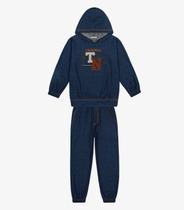 Conjunto Blusão com Capuz e Calça Trick Nick Azul Conjunto Blusão com Capuz e Calça Trick Nick Azul