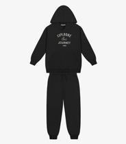 Conjunto Blusão Com Capuz E Calça Trick Nick Preto