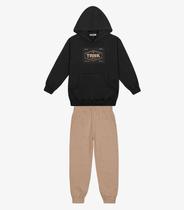 Conjunto Blusão Com Capuz E Calça Trick Nick Preto Conjunto Blusão Com Capuz E Calça Trick Nick Preto