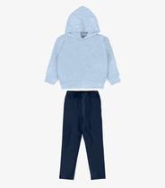 Conjunto Blusão Com Legging Menina Rovi Kids Azul