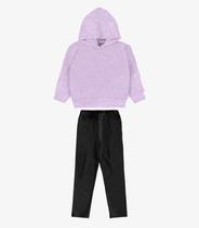 Conjunto Blusão Com Legging Menina Rovi Kids Roxo Conjunto Blusão Com Legging Menina Rovi Kids Roxo