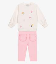 Conjunto Blusão Com Legging Menina Trick Nick Bege Conjunto Blusão Com Legging Menina Trick Nick Bege