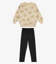 Conjunto Blusão com Legging Molecotton Rovi Kids Bege
