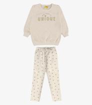 Conjunto Blusão com Legging Molecotton Rovi Kids Bege Conjunto Blusão com Legging Molecotton Rovi Kids Bege