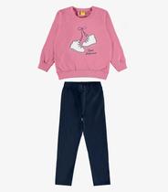Conjunto Blusão Com Legging Molecotton Rovi Kids Rosa Conjunto Blusão Com Legging Molecotton Rovi Kids Rosa