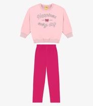 Conjunto Blusão com Legging Molecotton Rovi Kids Rosa Conjunto Blusão com Legging Molecotton Rovi Kids Rosa