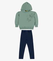 Conjunto Blusão com Legging Molecotton Rovi Kids Verde Conjunto Blusão com Legging Molecotton Rovi Kids Verde