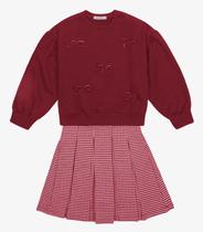 Conjunto Blusão com Saia Menina Trick Nick Vermelho Conjunto Blusão com Saia Menina Trick Nick Vermelho
