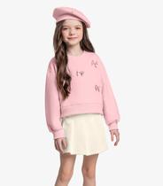 Conjunto Blusão Com Shorts Saia Trick Nick Rosa