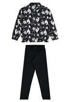 Conjunto Blusão e Calça Legging Infantil Menina Guloseima Conjunto Blusão e Calça Legging Infantil Menina Guloseima