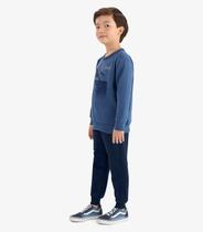 Conjunto Blusão e Calça Moletom Rovi Kids Azul Conjunto Blusão e Calça Moletom Rovi Kids Azul