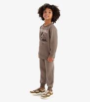 Conjunto Blusão e Calça Moletom Rovi Kids Marrom Conjunto Blusão e Calça Moletom Rovi Kids Marrom