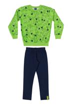 Conjunto Blusão e Legging Infantil Menina Bee Loop Conjunto Blusão e Legging Infantil Menina Bee Loop