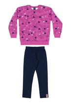 Conjunto Blusão e Legging Infantil Menina Bee Loop