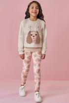 Conjunto Blusão em Moletom e Legging em Fleece Kukiê Conjunto Blusão em Moletom e Legging em Fleece Kukiê