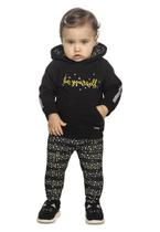 Conjunto Blusão Legging Felpado Be Yourself Preto Colorittá Conjunto Blusão Legging Felpado Be Yourself Preto Colorittá