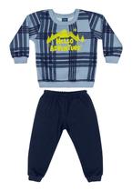 Conjunto Blusão Xadrez e Calça Bebê Menino Bee Loop Conjunto Blusão Xadrez e Calça Bebê Menino Bee Loop