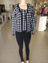 Conjunto blusas linho Alice Modas xadrez m