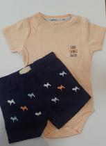 Conjunto Boby Em Malha Bebê Charpey Manga Curta Com Bermuda Cachorrinhos Laranja Infantil Masculino Conjunto Boby Em Malha Bebê Charpey Manga Curta Com Bermuda Cachorrinhos Laranja Infantil Masculino