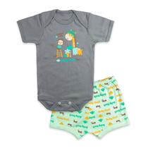 Conjunto Body Bebê Manga Curta Amiguinhos Conjunto Body Bebê Manga Curta Amiguinhos