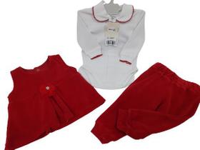 Conjunto Body Bebê Menina Inverno Enxoval Chuquinha Baby Conjunto Body Bebê Menina Inverno Enxoval Chuquinha Baby
