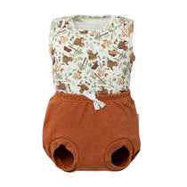 Conjunto Body Bebê Regata e Tapa Fralda Camping - Hug