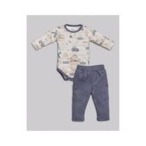 Conjunto Body Calça Bebe Menino Fazendinha Anjos Baby Conjunto Body Calça Bebe Menino Fazendinha Anjos Baby