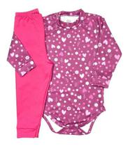 Conjunto Body Calça Infantil Térmico Segunda Pele Peluciado